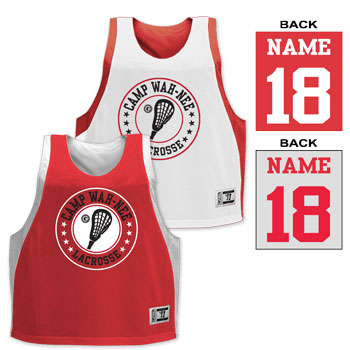 REVERSIBLE LACROSSE PINNIE W/CUSTOM NAM AND NBR