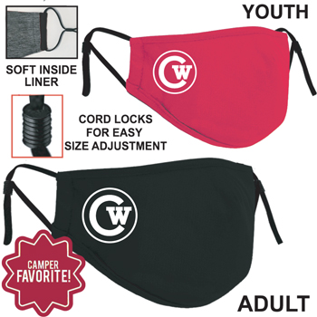 ADJUSTABLE DRI FIT FACE MASK