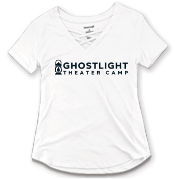CAGED V-NECK TEE