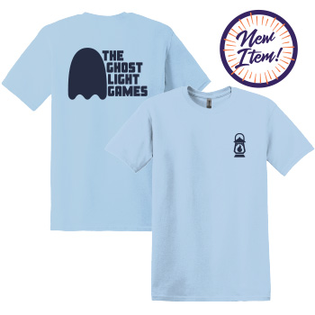 GHOSTLIGHT GAMES - LIGHT BLUE VINTAGE TEE