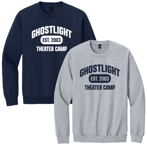 CLASSIC CREWNECK SWEATSHIRT - GHOSTLIGHT COLLEGIATE LOGO