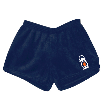FUZZY FLEECE SHORTS w/ LOGO