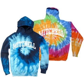 TIE DYE HOODED SWEATSHIRT