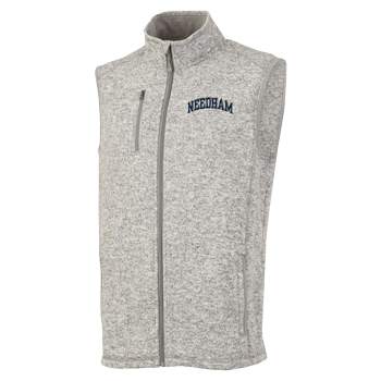 MEN'S HEATHERED FLEECE VEST - NEEDHAM