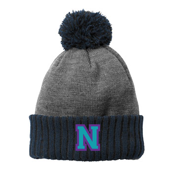 KNIT BEANIE w/ POM