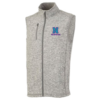 MEN'S HEATHERED FLEECE VEST - NEWMAN 