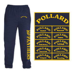 CLASSIC SWEATPANTS - POLLARD PANTHERS ATHLETICS