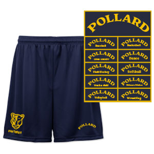 ATHLETIC SHORTS - POLLARD PANTHERS ATHLETICS
