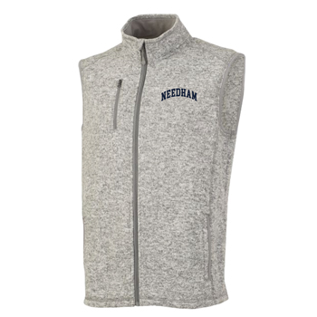 MEN'S HEATHERED FLEECE VEST