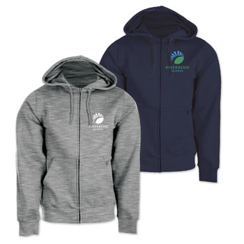 HOODED ZIP SWEATSHIRT