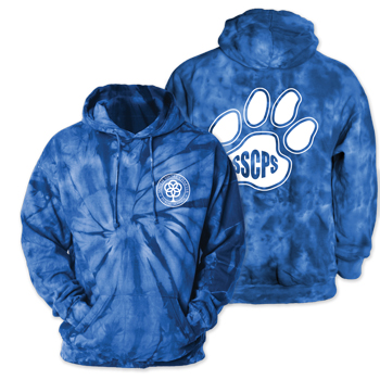 HOODED TIE-DYED SWEATSHIRT