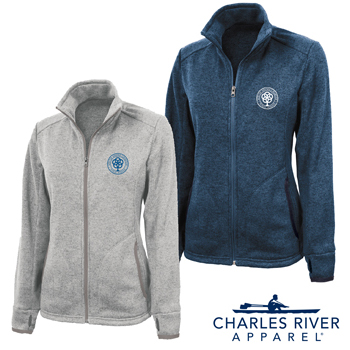 WOMEN'S HEATHERED FLEECE JACKET