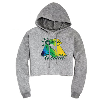 TACONIC RAINBOW CROPPED HOODIE