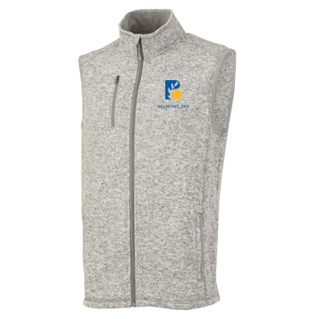 MEN'S HEATHERED FLEECE VEST