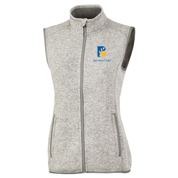 WOMEN'S HEATHERED FLEECE VEST