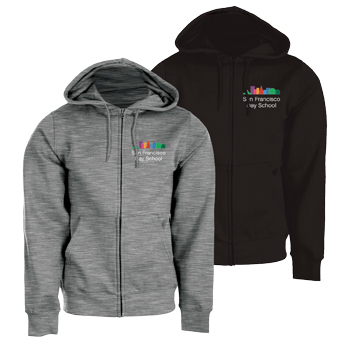 CHILDRENS ZIP HOODED SWEATSHIRT