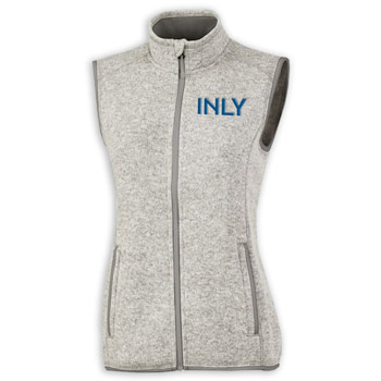 WOMEN'S HEATHERED FLEECE VEST