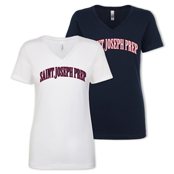 SAINT JOSEPH PREP - VINTAGE V-NECK LADIES TEE