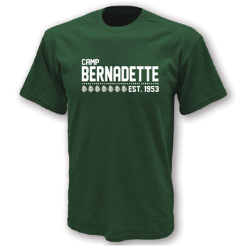 100% COTTON TEE - FOREST GREEN