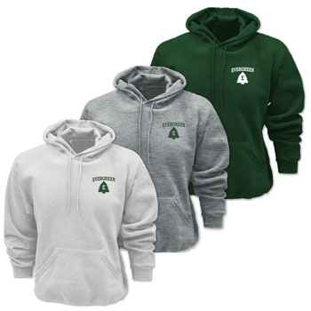 EVERGREEN RETRO LOGO - CLASSIC HOODED SWEATSHIRT