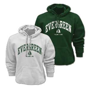 EVERGREEN WORDMARK - CLASSIC HOODED SWEATSHIRT