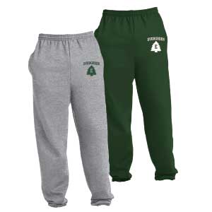 EVERGREEN RETRO LOGO - ELASTIC BOTTOM SWEATPANTS