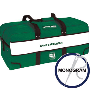 EVERGREEN MEGA-PAK DUFFLE W/ MONOGRAMMED NAME
