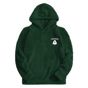 FUZZY BUNK HOODIE w/ LOGO