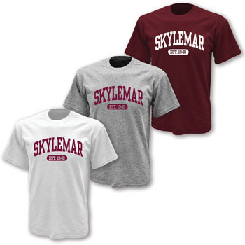 100% COTTON TEE - SKYLEMAR ARCHED WORDMARK