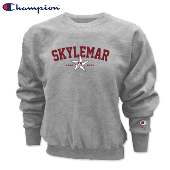CHAMPION CROSS WEAVE CREWNECK SWEATSHIRT - SKYLEMAR 75th