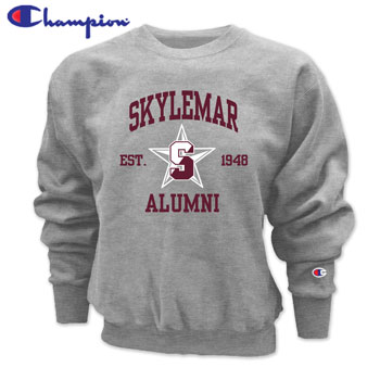 CHAMPION CROSS WEAVE CREWNECK SWEATSHIRT - SKYLEMAR ALUMNI