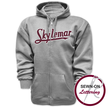 VINTAGE APPLIQUE FULL ZIP HOODIE