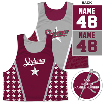 SUBLIMATED REVERSIBLE LAX PRACTICE TANK w/ CUSTOM NAME & NUMBER