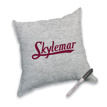 AUTOGRAPH PILLOW WITH LOGO AND MARKER