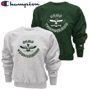 T-BIRD CHAMPION CROSS WEAVE CREW SWEATSHIRT