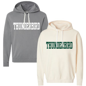 PIGMENT DYED HOODED SWEATSHIRT