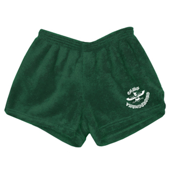 FUZZY BUNK SHORTS WITH LOGO