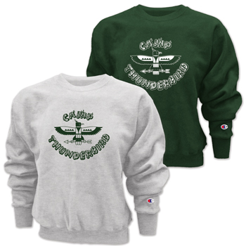 T-BIRD CHAMPION CROSS WEAVE CREW SWEATSHIRT