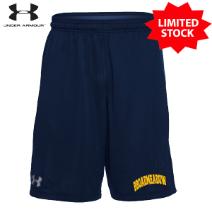 UNDER ARMOUR DRI FIT SHORTS - GOLD LOGO - LIMITED STOCK