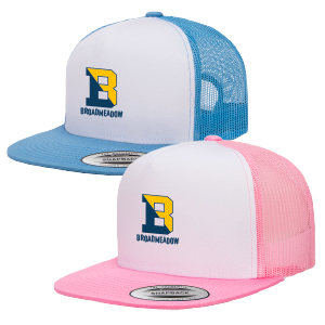 WHITE FRONT TRUCKER HAT W/ MESH BACKING