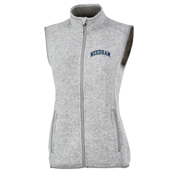 LADIES' HEATHERED FLEECE VEST - NEEDHAM