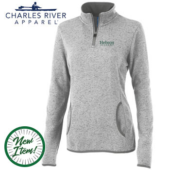 WOMEN'S HEATHERED FLEECE QUARTER ZIP
