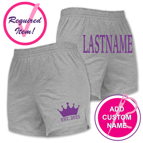 LADIES' SPORT SHORTS w/ LAST NAME