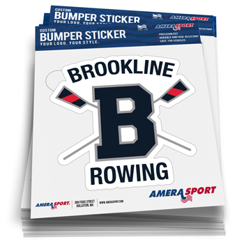 BROOKLINE ROWING BUMPER STICKER 1