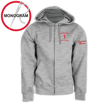 FULL-ZIP SWEATSHIRT WITH MONOGRAM