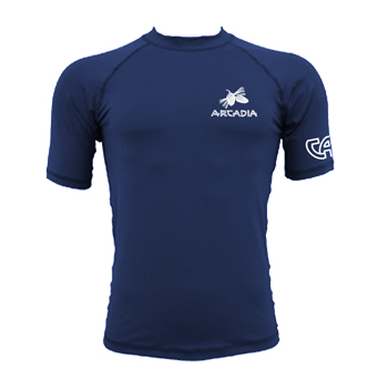 ARCADIA RASH GUARD SHORT SLEEVE SUN SHIRT