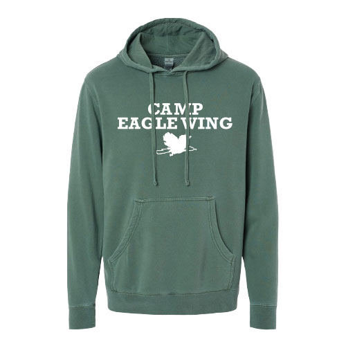 PIGMENT DYED HOODED SWEATSHIRT