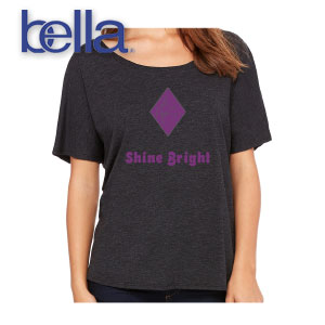 LADIES SLOUCHY TEE - SHINE BRIGHT