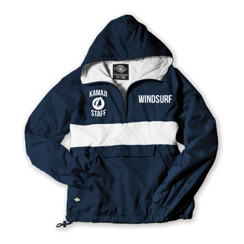 STRIPED ANORAK JACKET - WINDSURF