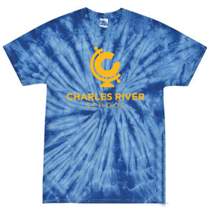 YOUTH TIE-DYE TEE - ROYAL SPIDER